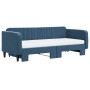 Sofá cama nido con colchón terciopelo azul 90x200 cm de vidaXL, Camas y somieres - Ref: Foro24-3197086, Precio: 431,39 €, Des...