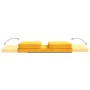 Tumbona de suelo plegable de tela amarillo mostaza de vidaXL, Sillas de suelo - Ref: Foro24-336556, Precio: 120,32 €, Descuen...