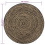 Alfombra hecha a mano de yute marrón y negro 180 cm de vidaXL, Alfombras - Ref: Foro24-343620, Precio: 95,57 €, Descuento: %