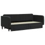 Sofá cama nido con cajones terciopelo negro 90x200 cm de vidaXL, Camas y somieres - Ref: Foro24-3197115, Precio: 344,37 €, De...