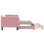 Sofá cama nido con cajones terciopelo rosa 90x200 cm de vidaXL, Camas y somieres - Ref: Foro24-3197114, Precio: 329,60 €, Des...