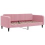 Ausziehbares Schlafsofa mit Schubladen aus rosa Samt, 90 x 200 cm von vidaXL, Betten und Lattenroste - Ref: Foro24-3197114, P...