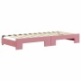 Trundle sofa bed with pink velvet drawers 90x200 cm by vidaXL, Beds and slatted bases - Ref: Foro24-3197114, Price: 329,60 €,...