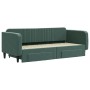 Trundle sofa bed with drawers dark green velvet 90x200 cm by vidaXL, Beds and slatted bases - Ref: Foro24-3197113, Price: 327...