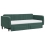 Trundle sofa bed with drawers dark green velvet 90x200 cm by vidaXL, Beds and slatted bases - Ref: Foro24-3197137, Price: 471...