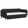 Trundle sofa bed with drawers black velvet 90x200 cm by vidaXL, Beds and slatted bases - Ref: Foro24-3197139, Price: 480,65 €...