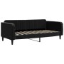 Trundle sofa bed with drawers black velvet 90x200 cm by vidaXL, Beds and slatted bases - Ref: Foro24-3197139, Price: 480,65 €...