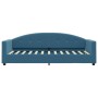 Sofa bed with blue velvet mattress 80x200 cm by vidaXL, Beds and slatted bases - Ref: Foro24-3197269, Price: 320,99 €, Discou...