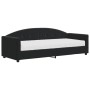 Sofá cama con colchón terciopelo negro 80x200 cm de vidaXL, Camas y somieres - Ref: Foro24-3197274, Precio: 326,59 €, Descuen...