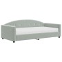 Sofá cama con colchón terciopelo gris claro 100x200 cm de vidaXL, Camas y somieres - Ref: Foro24-3197284, Precio: 344,99 €, D...