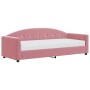 Sofa bed with pink velvet mattress 80x200 cm by vidaXL, Beds and slatted bases - Ref: Foro24-3197273, Price: 325,84 €, Discou...