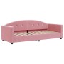 Sofa bed with pink velvet mattress 80x200 cm by vidaXL, Beds and slatted bases - Ref: Foro24-3197273, Price: 325,84 €, Discou...