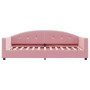 Sofa bed with pink velvet mattress 80x200 cm by vidaXL, Beds and slatted bases - Ref: Foro24-3197273, Price: 325,84 €, Discou...