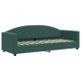 Sofa bed with dark green velvet mattress 80x200 cm by vidaXL, Beds and slatted bases - Ref: Foro24-3197272, Price: 325,84 €, ...