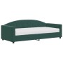 Sofa bed with dark green velvet mattress 90x200 cm by vidaXL, Beds and slatted bases - Ref: Foro24-3197279, Price: 352,32 €, ...