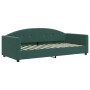 Sofa bed with dark green velvet mattress 90x200 cm by vidaXL, Beds and slatted bases - Ref: Foro24-3197279, Price: 352,32 €, ...