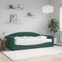 Sofa bed with dark green velvet mattress 100x200 cm by vidaXL, Beds and slatted bases - Ref: Foro24-3197286, Price: 348,99 €,...