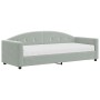 Sofá cama con colchón terciopelo gris claro 80x200 cm de vidaXL, Camas y somieres - Ref: Foro24-3197270, Precio: 328,41 €, De...