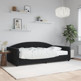 Sofa bed with black velvet mattress 100x200 cm by vidaXL, Beds and slatted bases - Ref: Foro24-3197288, Price: 357,99 €, Disc...