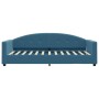 Sofa bed with blue velvet mattress 90x200 cm by vidaXL, Beds and slatted bases - Ref: Foro24-3197276, Price: 341,21 €, Discou...