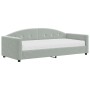 Sofá cama con colchón terciopelo gris claro 90x190 cm de vidaXL, Camas y somieres - Ref: Foro24-3197290, Precio: 385,99 €, De...