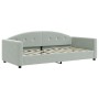 Sofá cama con colchón terciopelo gris claro 90x190 cm de vidaXL, Camas y somieres - Ref: Foro24-3197290, Precio: 385,99 €, De...