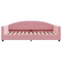 Sofa bed with pink velvet mattress 100x200 cm by vidaXL, Beds and slatted bases - Ref: Foro24-3197287, Price: 386,22 €, Disco...