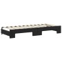 Sofá cama nido terciopelo negro 80x200 cm de vidaXL, Camas y somieres - Ref: Foro24-3197768, Precio: 290,64 €, Descuento: %