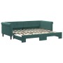 Sofá cama nido terciopelo verde oscuro 90x200 cm de vidaXL, Camas y somieres - Ref: Foro24-3197773, Precio: 280,28 €, Descuen...