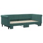 Sofá cama nido terciopelo verde oscuro 90x200 cm de vidaXL, Camas y somieres - Ref: Foro24-3197773, Precio: 280,28 €, Descuen...