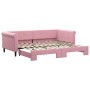 Sofá cama nido terciopelo rosa 90x200 cm de vidaXL, Camas y somieres - Ref: Foro24-3197774, Precio: 281,54 €, Descuento: %