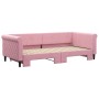 Sofá cama nido terciopelo rosa 90x200 cm de vidaXL, Camas y somieres - Ref: Foro24-3197774, Precio: 281,54 €, Descuento: %