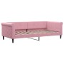 Sofá cama nido terciopelo rosa 90x200 cm de vidaXL, Camas y somieres - Ref: Foro24-3197774, Precio: 281,54 €, Descuento: %