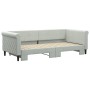 Light gray velvet trundle sofa bed 90x200 cm by vidaXL, Beds and slatted bases - Ref: Foro24-3197771, Price: 283,58 €, Discou...