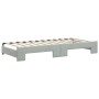 Light gray velvet trundle sofa bed 90x200 cm by vidaXL, Beds and slatted bases - Ref: Foro24-3197771, Price: 283,58 €, Discou...