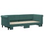 Dark green velvet trundle sofa bed 80x200 cm by vidaXL, Beds and slatted bases - Ref: Foro24-3197766, Price: 289,99 €, Discou...