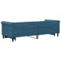 Blue velvet trundle sofa bed 80x200 cm by vidaXL, Beds and slatted bases - Ref: Foro24-3197763, Price: 289,99 €, Discount: %