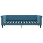 Blue velvet trundle sofa bed 80x200 cm by vidaXL, Beds and slatted bases - Ref: Foro24-3197763, Price: 289,99 €, Discount: %