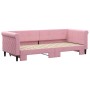 Sofá cama nido terciopelo rosa 80x200 cm de vidaXL, Camas y somieres - Ref: Foro24-3197767, Precio: 277,70 €, Descuento: %