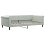 Sofá cama nido terciopelo gris claro 100x200 cm de vidaXL, Camas y somieres - Ref: Foro24-3197778, Precio: 299,97 €, Descuent...