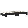 Sofá cama nido terciopelo negro 90x190 cm de vidaXL, Camas y somieres - Ref: Foro24-3197786, Precio: 315,00 €, Descuento: %