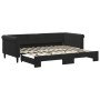 Sofá cama nido terciopelo negro 90x200 cm de vidaXL, Camas y somieres - Ref: Foro24-3197775, Precio: 305,46 €, Descuento: %