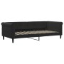 Sofá cama nido terciopelo negro 90x200 cm de vidaXL, Camas y somieres - Ref: Foro24-3197775, Precio: 305,46 €, Descuento: %