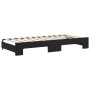 Sofá cama nido terciopelo negro 90x200 cm de vidaXL, Camas y somieres - Ref: Foro24-3197775, Precio: 305,46 €, Descuento: %