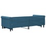 Blue velvet trundle sofa bed 90x200 cm by vidaXL, Beds and slatted bases - Ref: Foro24-3197770, Price: 278,40 €, Discount: %