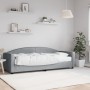 Sofa bed with light gray fabric mattress 80x200 cm by vidaXL, Beds and slatted bases - Ref: Foro24-3197165, Price: 321,99 €, ...