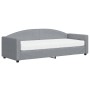 Sofa bed with light gray fabric mattress 80x200 cm by vidaXL, Beds and slatted bases - Ref: Foro24-3197165, Price: 321,99 €, ...