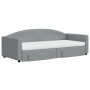 Sofá cama nido con cajones tela gris claro 90x200 cm de vidaXL, Camas y somieres - Ref: Foro24-3197242, Precio: 492,42 €, Des...