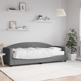 Sofa bed with dark gray fabric mattress 80x200 cm by vidaXL, Beds and slatted bases - Ref: Foro24-3197166, Price: 327,32 €, D...