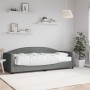 Sofa bed with dark gray fabric mattress 80x200 cm by vidaXL, Beds and slatted bases - Ref: Foro24-3197166, Price: 326,99 €, D...